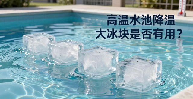 大冰块游泳池降温效果_西宁高温水池降温大冰块_冰块降温实际应用分析